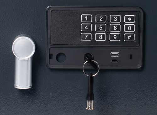 Kluis Pavo elektronisch 310x200x200mm donkergrijs-3