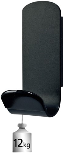 Kapstokhaak Unilux magneet Steely 1 haak zwart-2