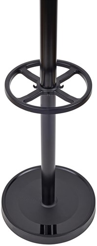 Kapstok MAUL Grando staand 175cm 16 haken zwart RAL9004-3