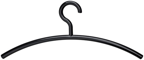Kledinghanger MAUL acryl 460X190mm zwart 5 stuks