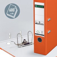 Ordner Leitz 1010 180° 80mm PP A4 oranje-1