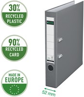 Ordner Leitz 1015 180° 52mm PP A4 grijs-3