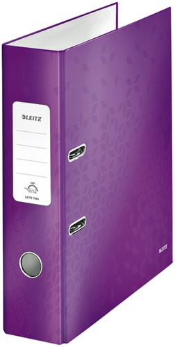 Ordner Leitz Wow 180° gelamineerd 80mm A4 paars-2