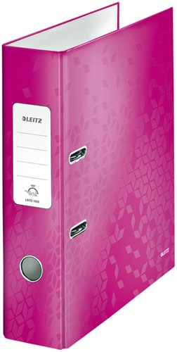 Ordner Leitz WoW 180° gelamineerd 80mm A4 roze-2