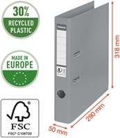 Ordner Esselte No.1 Power VIVIDA 50mm 30% gerecycled PP folie geel-3
