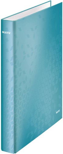 Ringband Leitz WOW A4 maxi 2-rings D-mechaniek 25mm ijsblauw