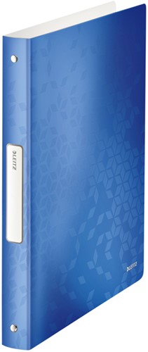 Ringband Leitz WOW A4 4-rings O-mech 25mm PP blauw