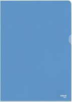 Insteekmap L-model Esselte standaard A4 0.11mm PP blauw 100 stuks