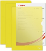 Insteekmap L-model Esselte standaard A4 0.11mm PP geel 100 stuks-5