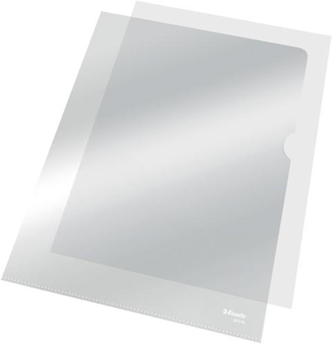 Insteekmap L-model Esselte standaard copy safe 0.11mm PP  A4 transparant 10 stuks-2