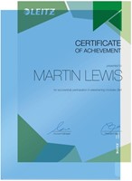 Insteekmap L-model Leitz Premium lasnaad copy safe 0.15mm PVC A4 blauw 100 stuks-1