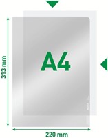 Insteekmap L-model Leitz Premium copy safe 0.15mm PVC A4 glashelder 100 stuks-3