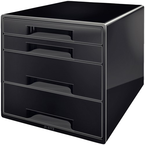 Ladenblok Leitz WOW CUBE A4 maxi 4 laden zwart