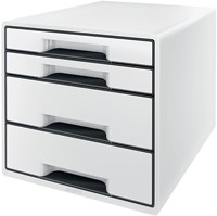 Ladenblok Leitz Wow CUBE A4 maxi 4 laden wit/zwart-2