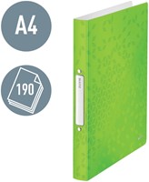 Ringband Leitz WOW A4 2-rings O-mechaniek 25mm PP groen-2