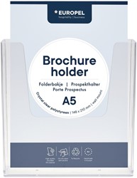 Folderhouder Europel wand A5 transparant