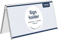 Tafelnaambord Europel V-standaard 70x150mm acryl