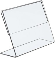 Kaarthouder Europel L-standaard 90x60mm liggend acryl-2