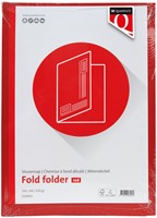 Vouwmap Quantore A4 ongelijke zijde 250gr rood-1