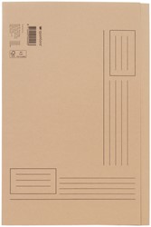 Vouwmap Quantore Folio ongelijke zijde 250gr beige