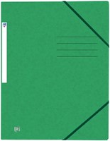 Elastomap Oxford Top File+ A4 3 kleppen 390gr groen
