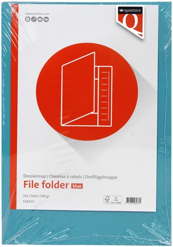 Dossiermap Quantore folio 250gr blauw-2