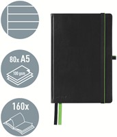 Notitieboek Leitz Complete A5 lijn 160 pagina's 100gr zwart-1