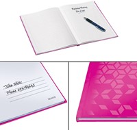 Notitieboek Leitz WOW A4 160 pagina's 90gr lijn roze-2