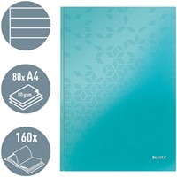 Notitieboek Leitz WOW A4 160 pagina's 90gr lijn ijsblauw-5