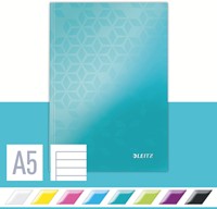 Notitieboek Leitz WOW A5 160blz 90gr lijn ijsblauw-3
