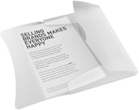 Elastomap Esselte Vivida A4 3 kleppen PP wit-1