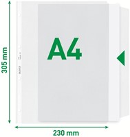 Showtas Leitz Premium met klep copy safe 0.13mm PP A4 transparant 50 stuks-6