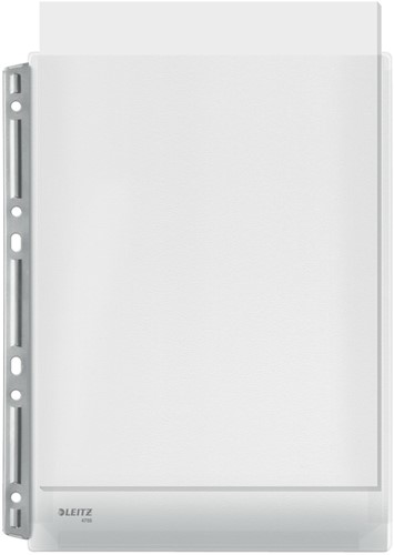 Harmonica showtas Leitz Premium 0.17mm metalen perforatiestrip copy safe A4 glashelder 3 stuks