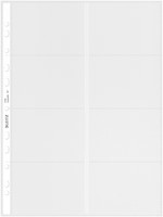 Showtas Leitz Premium voor visitekaartjes copy safe PP A4 glashelder 10 stuks