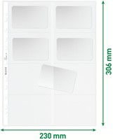 Showtas Leitz Premium voor visitekaartjes copy safe PP A4 glashelder 10 stuks-5