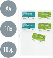 Showtas Leitz Premium voor visitekaartjes copy safe PP A4 glashelder 10 stuks-7