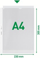 Showtas Leitz Premium copy safe 0.13mm 4-gaats PP A4 transparant 100 stuks-2