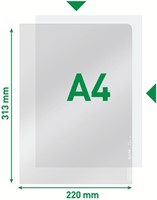 Insteekmap L-model Leitz Premium lasnaad copy safe 0.15mm PVC A4 transparant 100 stuks-2