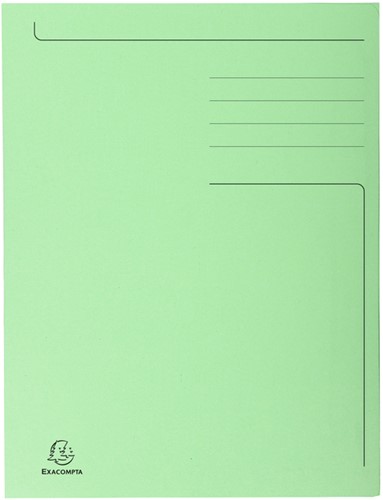 Dossiermap Exacompta Forever A4 3 kleppen 280gr groen