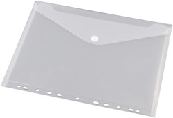 Enveloptas Europel A4 240x310mm 11-gaats PP transparant wit