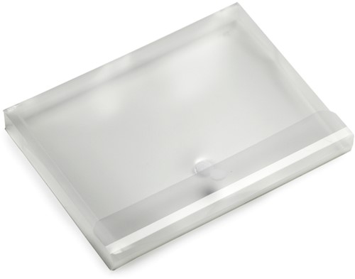 Enveloptas Europel A4 330x250x30mm dwars PP transparant wit