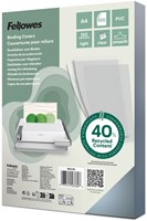 Voorblad Fellowes A4 PVC 150micron recycled 100 stuks