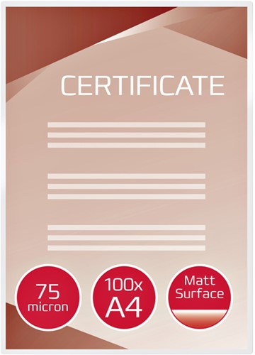 Lamineerhoes GBC A4 2x75micron mat 100 stuks-2