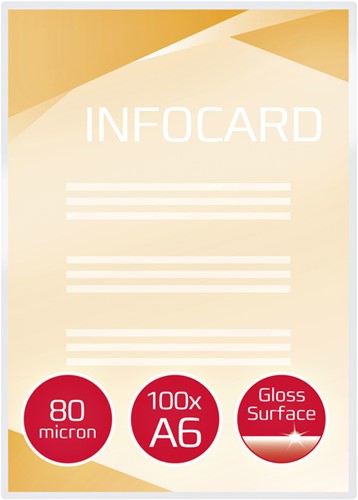 Lamineerhoes GBC A6 2x80micron 100 stuks-2