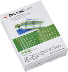 Lamineerhoes GBC A7 2x125micron 100 stuks