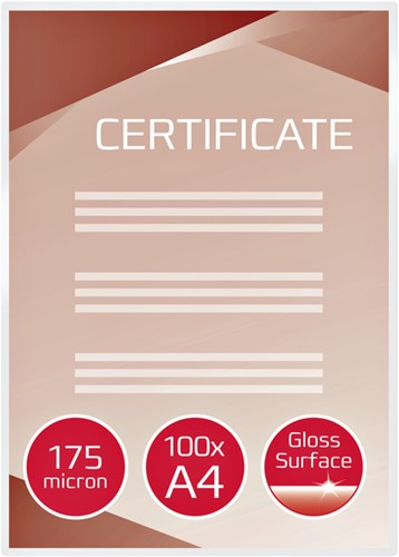 Lamineerhoes GBC A4 2x175micron 100 stuks-2