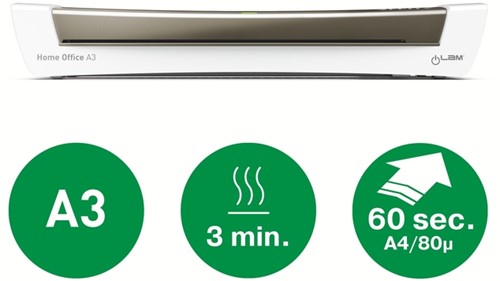 Lamineermachine Leitz iLAM Home Office A3 grijs-2