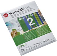 Lamineerhoes GBC A4 zelfklevend 2x75micron 25 stuks