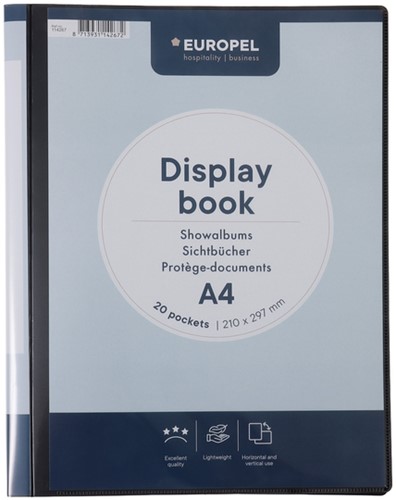 Showmap Europel Frontview A4 20-tassen antraciet-2