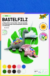 Vilt Folia 20x30cm 150gr 10 vel assorti kleuren